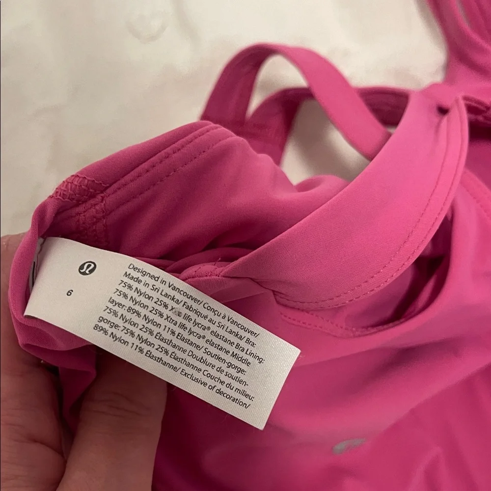 lululemon athletica Pink Racerback High-Support Sports Bra - Picture 7 of 8